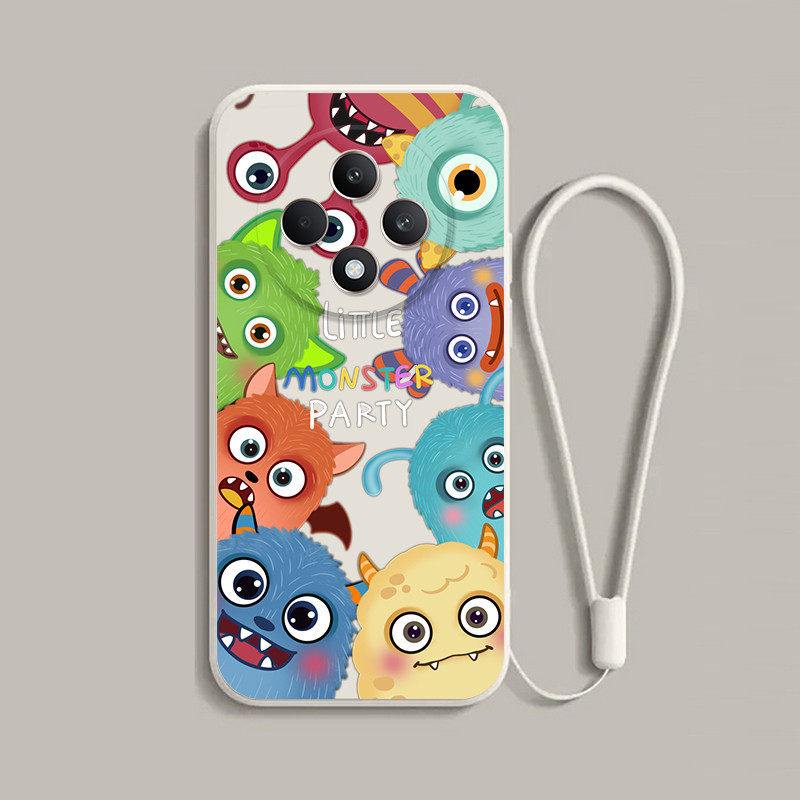 เคส OPPO Reno 12F 5G Reno12F Reno10 Reno7z Reno8z Reno5 Reno5 น่ารักจักรวาลมอนสเตอร์สีทึบเคสโทรศัพท์ Softcase ซิลิโคนเหลวกันกระแทก