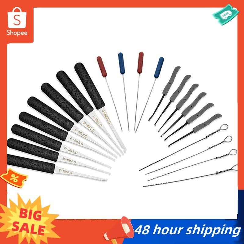 Ready stock Broken Key Extractor Kit Tool - Debris Extractor 12 ชิ้น