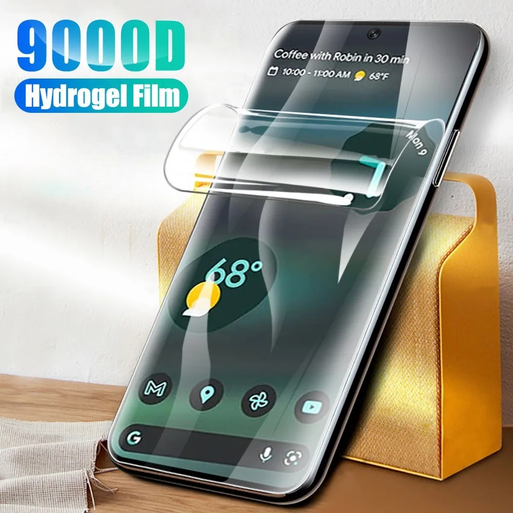 ฟิล์มไฮโดรเจลสําหรับ Google Pixel 9 Pro XL พิกเซล 8 7 6 Pro 6A 7A 5A 5 4A 4A 5G ป้องกันหน้าจอป้องกันเต็มรูปแบบ