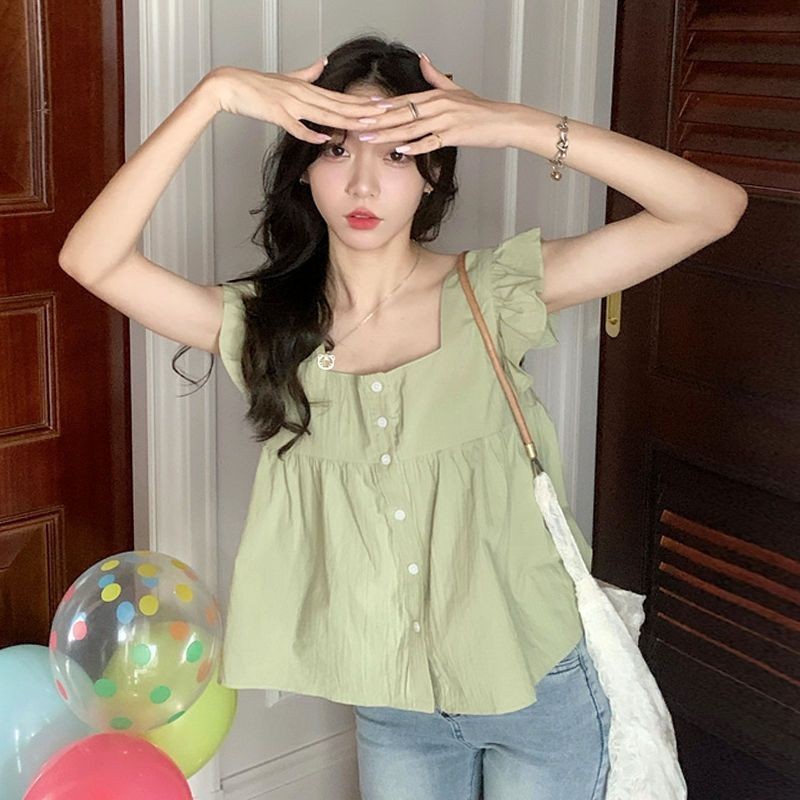 Bee เสื้อแขนกุดสไตล์เกาหลีแบบใหม่ (จัดส่ง 24 ชั่วโมง)