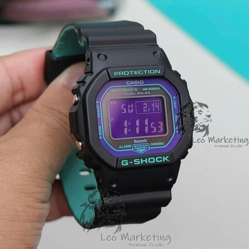 Casi@o G-Shock DW-5600 PETAK JOKER นาฬิกาสปอร์ตสีดําสีเขียว Basic Autolight นาฬิกากันน้ําว่ายน้ํา z7