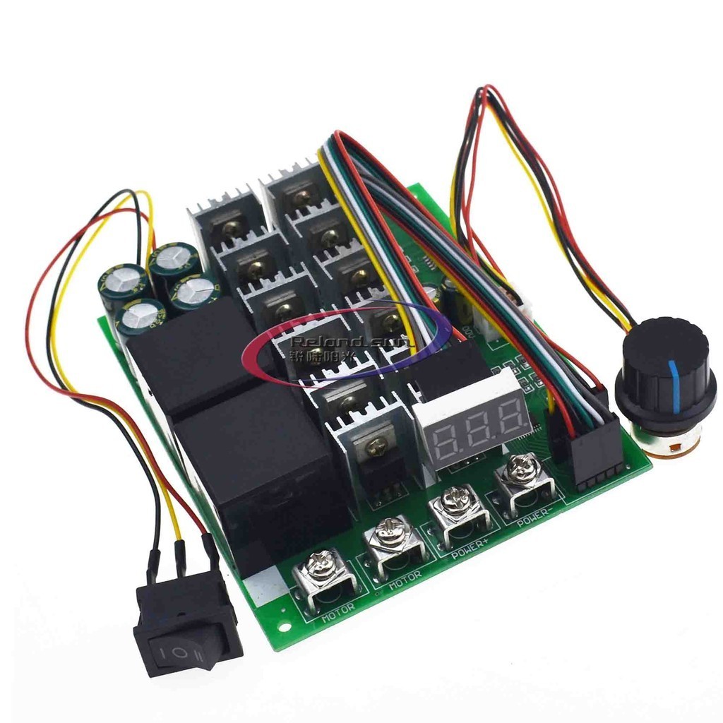 Dc มอเตอร์ควบคุมความเร็วสวิตช์ความเร็ว 12V 24V 36V 48V ไปข้างหน้าย้อนกลับเครื่องชั่งน้ําหนักดิจิตอลเครื่องวัดวามเร็ว