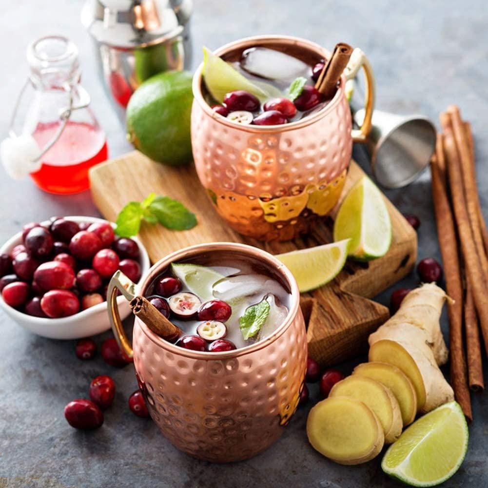 Moscow Mule แก้วทองแดงถ้วยโลหะสแตนเลสเบียร์ไวน์กาแฟ Drinkware