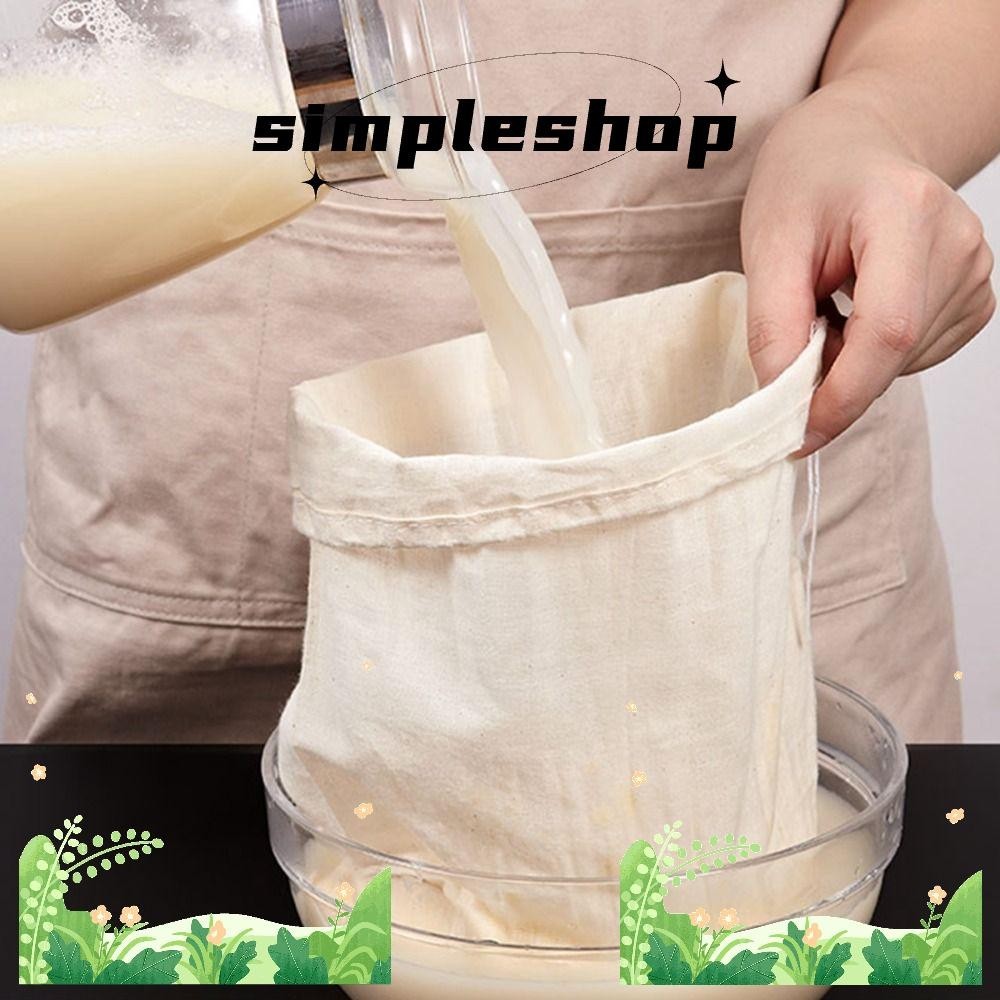 Simple Filter Strainers Bag, Cold Brew Bagsing Cheese Cloth, Portable Tea Yogurt Coffee Reusable Nut