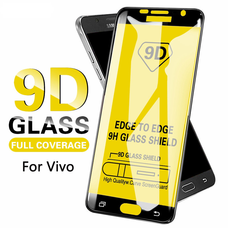 9D กระจกนิรภัย For Vivo Y02 Y02S Y17 Y12 Y90 Y97 Y73 Y100 Y200 Y5S Y19 Y81 Y83 Y89 V9 V29 V30 V25 V2