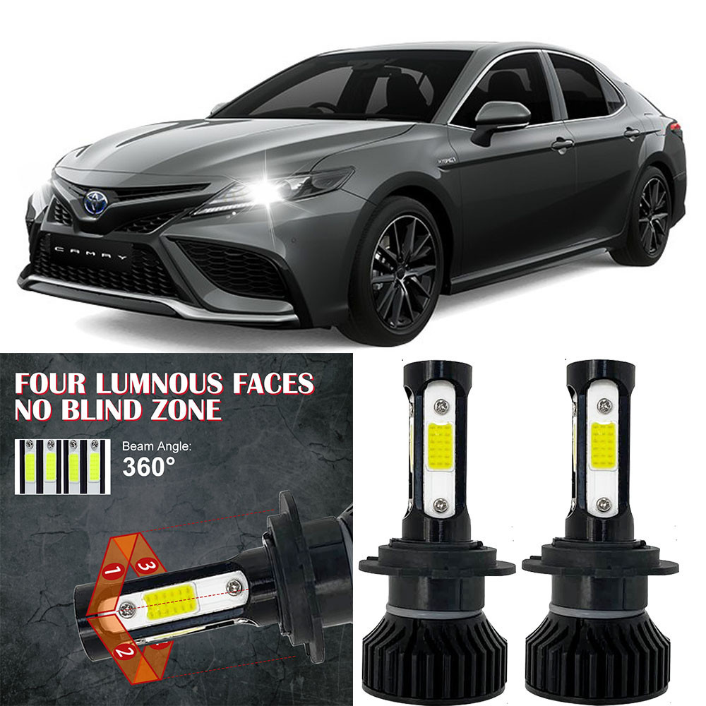 สําหรับ Toyota CAMRY 2003-2006 (โคมไฟหัว) - Bright 6000K LD V4 สีขาว LED ชุดไฟหน้าหลอดไฟไฟสูงต่ํา