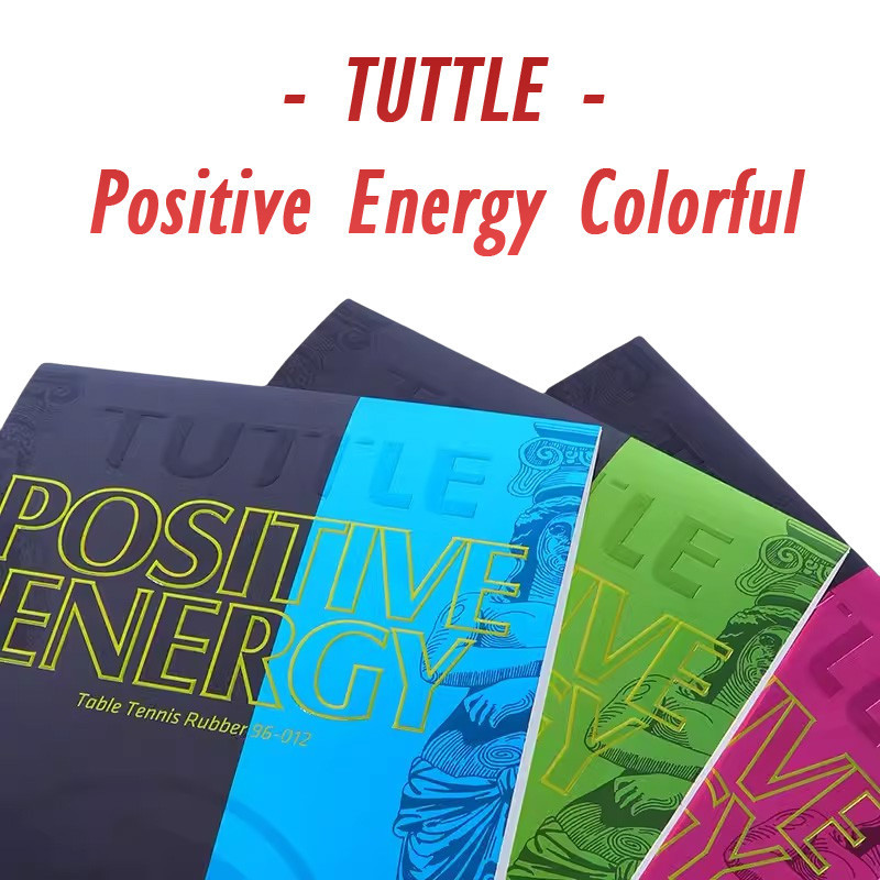 Tuttle POSITIVE ENERGY ยางปิงปองสีสันสดใส Allround ควบคุมไม่เหนียวเหนอะหนะฟองน้ําปิงปองยืดหยุ่นสูง