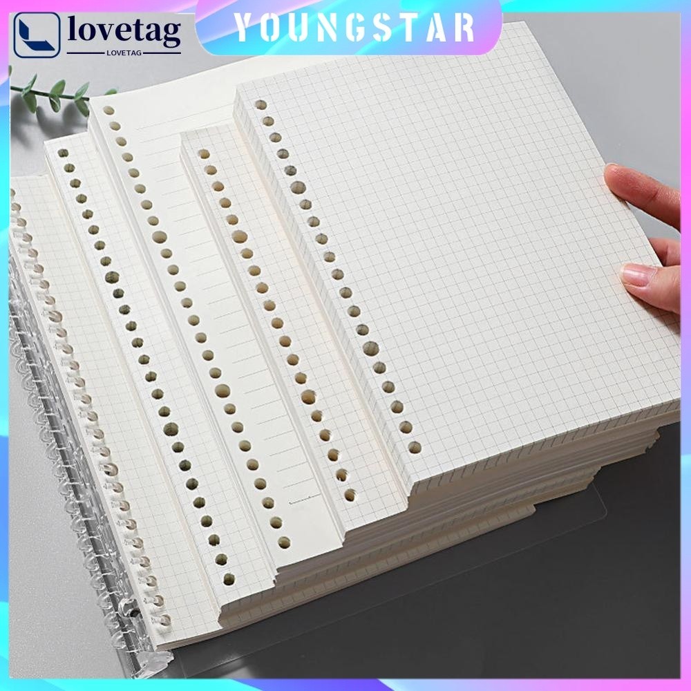 Fyg A6/A5 หลวมโน้ตบุ๊ค Refill Spiral Binder หน้าด้านใน Grid Blank Line Diary Agenda Planner เครื่องเ