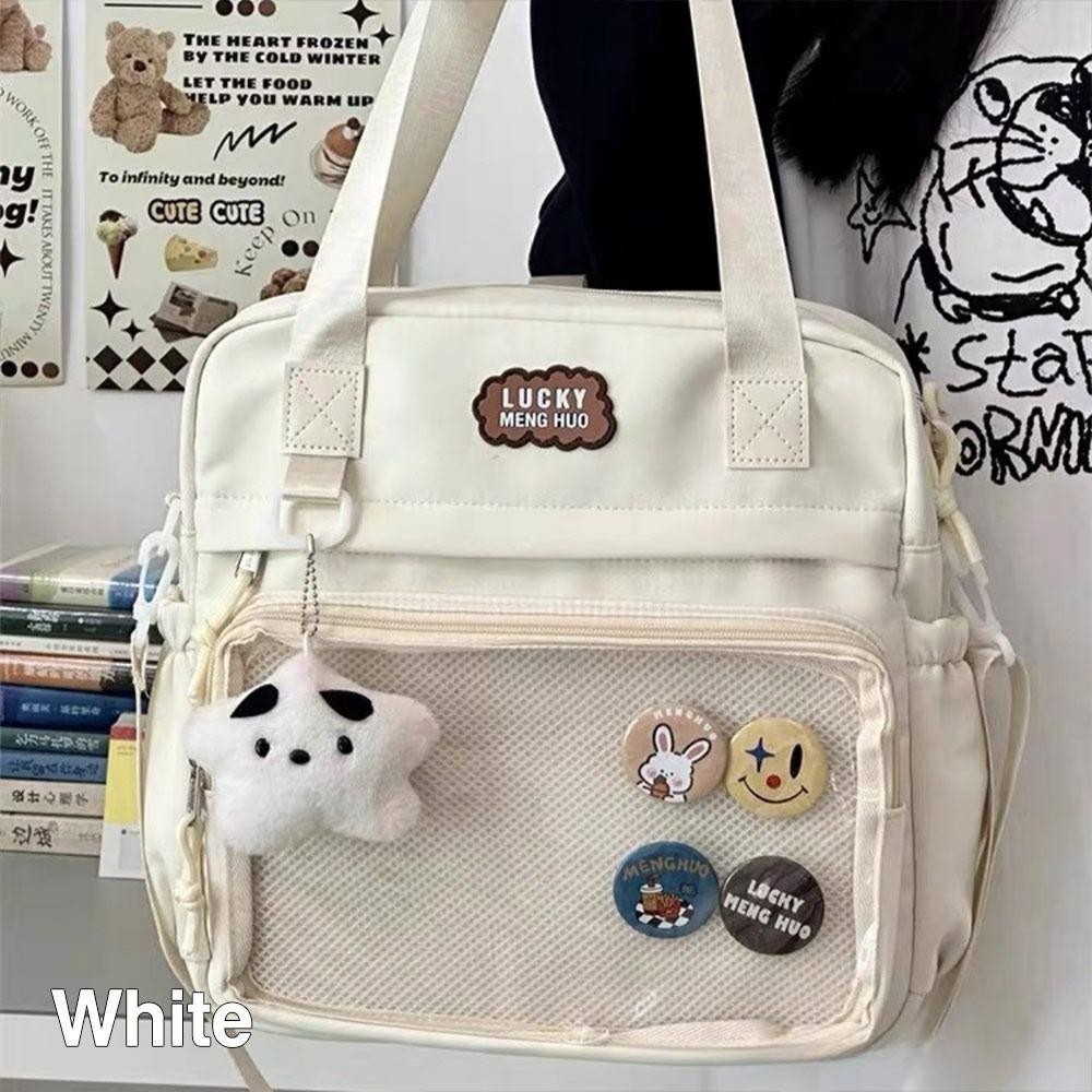 Jy1 กระเป๋าเป้สะพายหลัง, กระเป๋าถือ Harajuku Reusable, ของขวัญสร้างสรรค์ไนลอนทนทาน Casual Satchels กระเป๋าสาววัยรุ่น