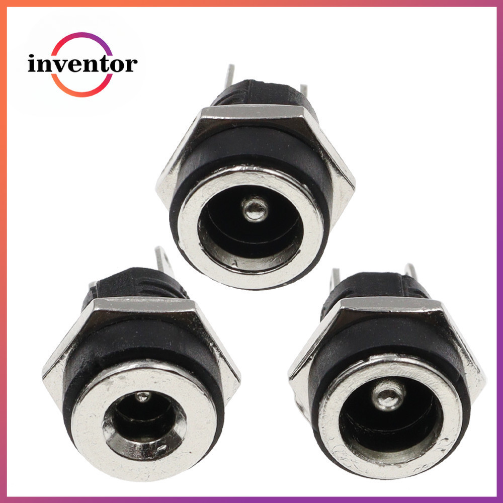 10pcs DC-022B 3A 12 V สําหรับ DC Power Supply แจ็คซ็อกเก็ตหญิงแผง Mount Connector 5.5*2.1 5.5 มม.x 2.5 มม.DC022B Connector