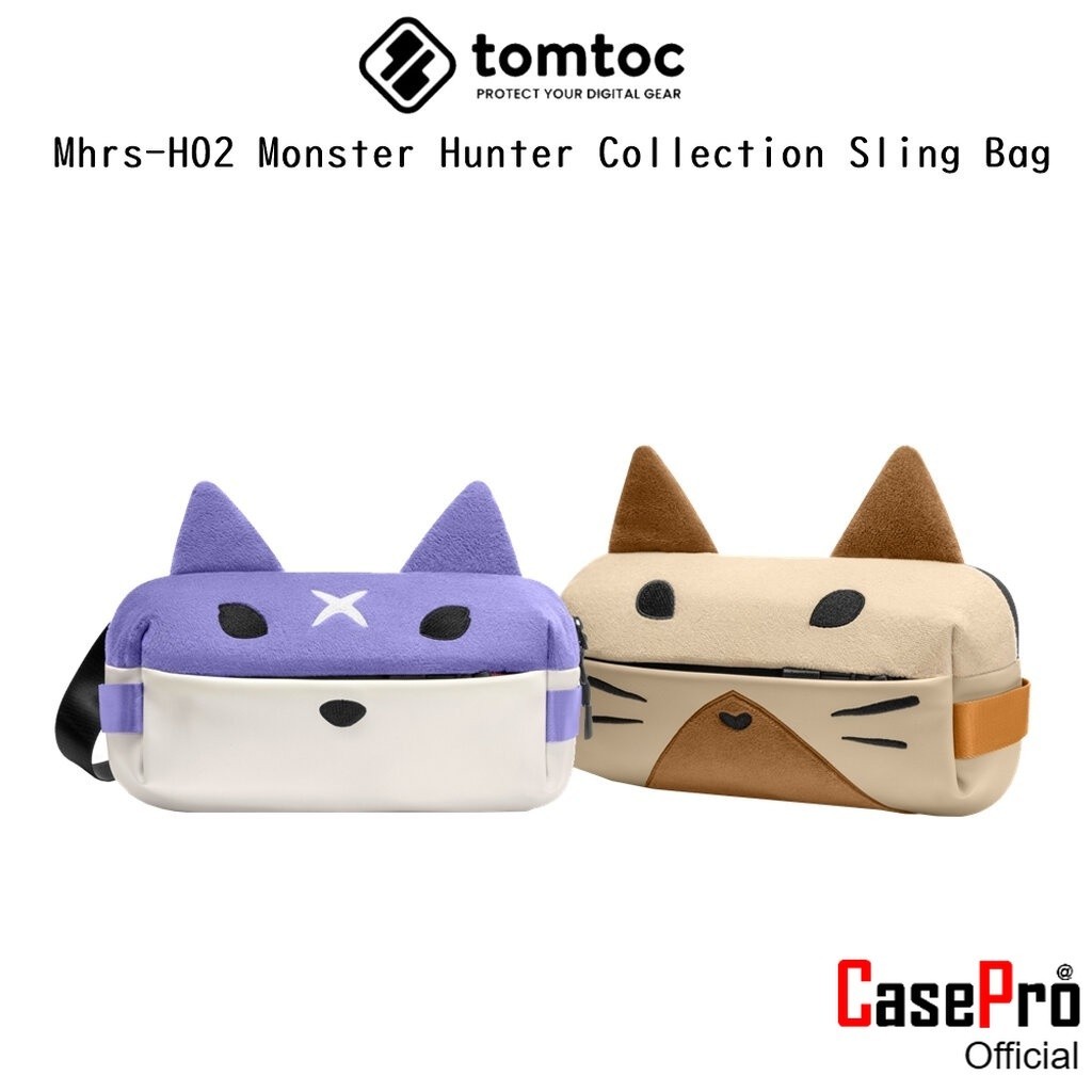 Tomtoc Monster Hunter Collection Sling Bag กระเป๋าสะพายข้างเกรดพรีเมี่ยม สำหรับ iPad Mini/SmartPhone