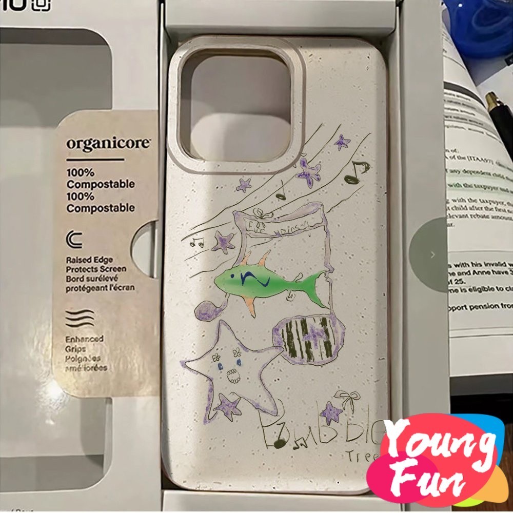 เคส Vivo Y21E Y20 Y17 Y15A Y16 Y1s Vivo Y22 Y51 2020 Y95 Y19 Y50 V25e Y02 V25 Y35 V20 V25 V23 Pro เป็นมิตรกับสิ่งแวดล้อมฟางข้าวสาลี Degradable เป็นมิตรกับสิ่งแวดล้อม