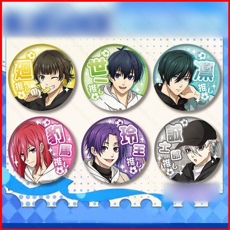 Ys BLUE LOCK PET Double Flash Barking Badge อะนิเมะมังงะอุปกรณ์ต่อพ่วงของขวัญสําหรับแฟน Tinplate Badge เข็มกลัด