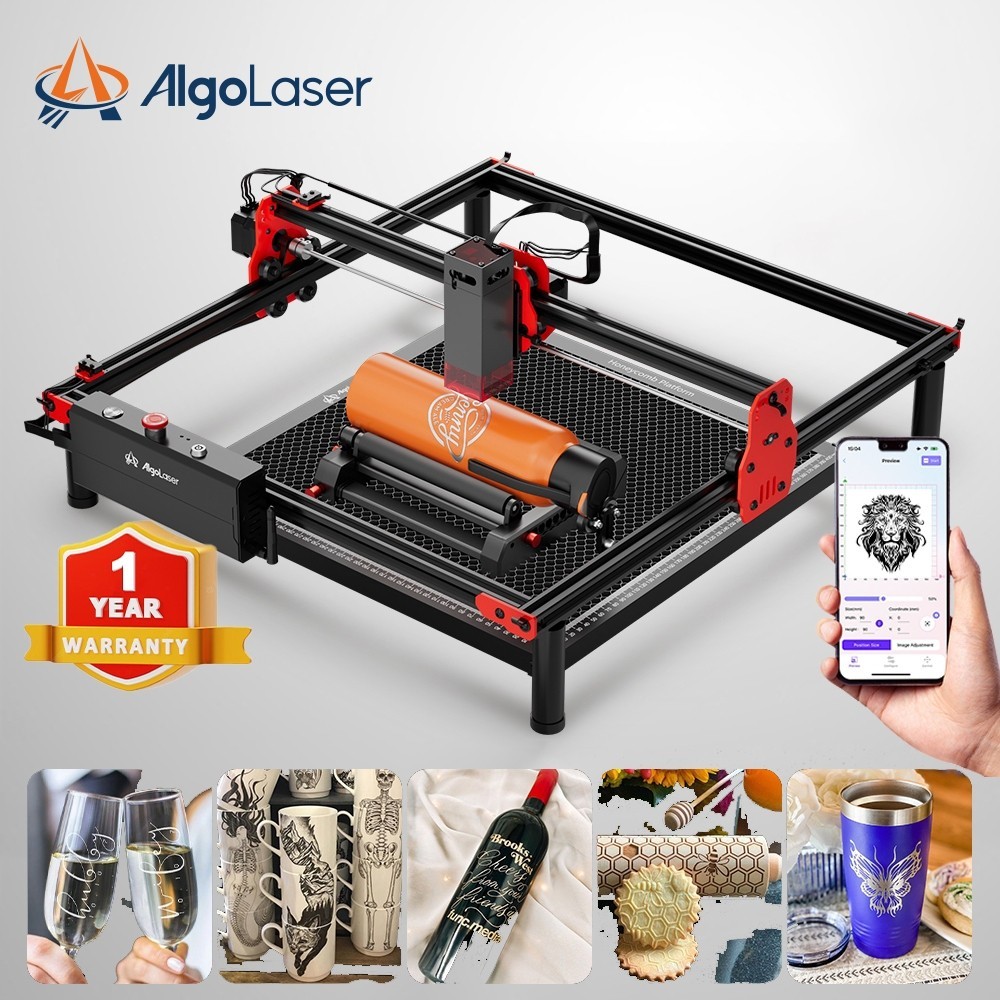 Algolaser DIY KIT 5W เครื่องแกะสลักเลเซอร์ เครื่องพิมพ์ Laser Engraver สามารถแกะสลักหนัง ไม้ อะคริลิ