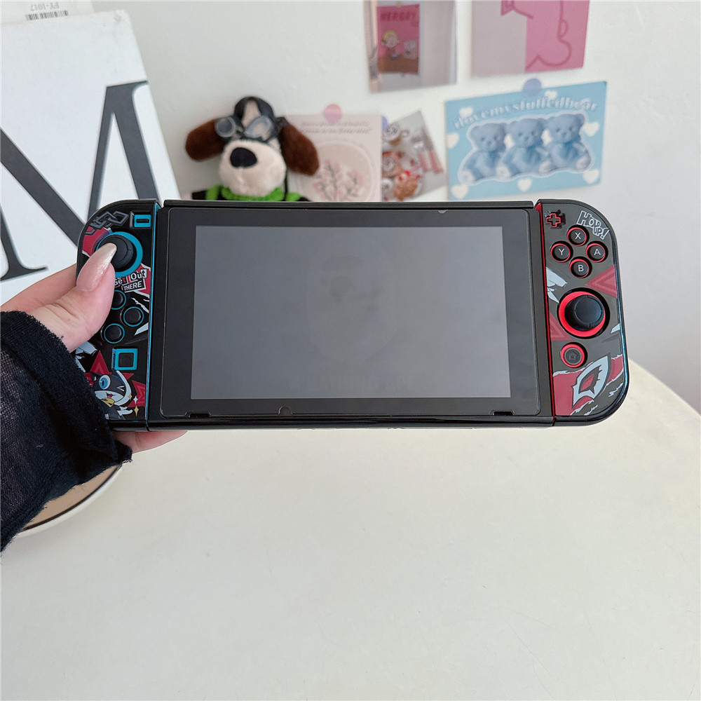 สําหรับ Nintendo Switch V1 / V2 / OLED Persona 5 Hard Case Switch อุปกรณ์เสริมเกมคอนโซล Handle Protector PC Hard Cover Gaming & คอนโซล