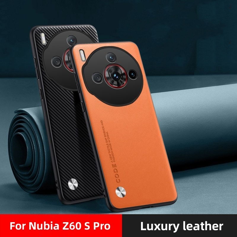 สําหรับ ZTE Nubia Z60s Pro Z60 Ultra กรณีธรรมดา PU หนังซิลิโคน TPU สําหรับ Nubia Z60 S Pro Z60SPro Z