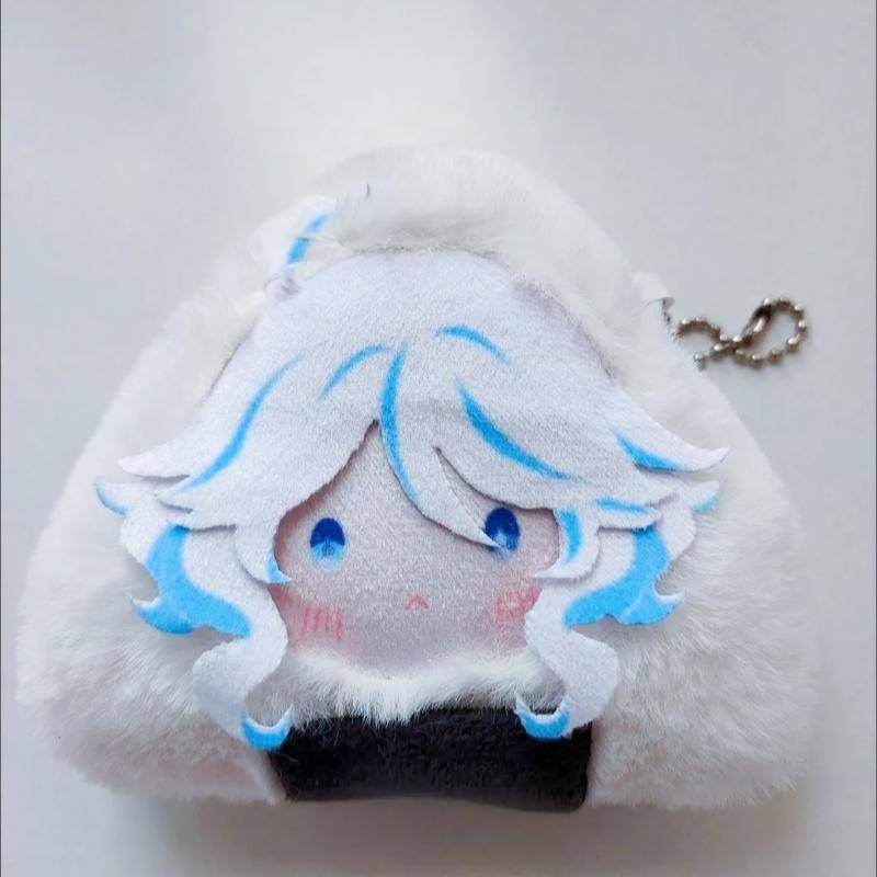 Genshin Impact Fan Plush จี้ Furina Onigiri Plush Charm - Original Handmade Water Archon Furina Furi
