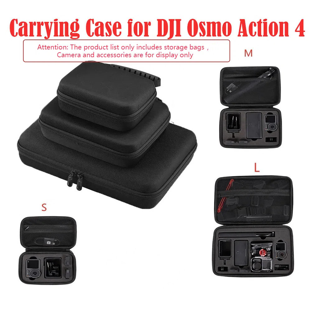 กระเป๋าถือสําหรับ DJI Osmo Action 5 pro/4 กระเป๋ากล้อง Hard Shell w สายคล้องไหล่ EVA กระเป๋าสะพาย DJI Action 4 อุปกรณ์เสริมกรณี