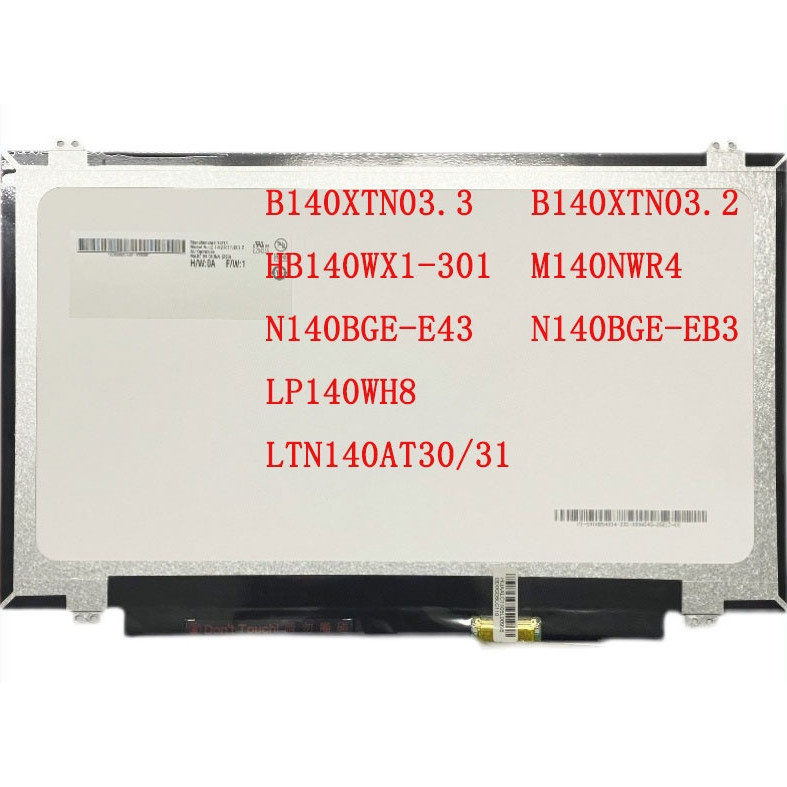 14 "นิ้ว 30 พิน lp140wh8 ltn140at30/31 b140xtn03.3/03.2 m140nwr4 N140BGE-EB3 lp140wh2 tps1 hb140wx01