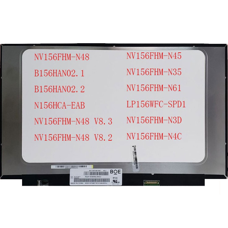 15.6 นิ้ว 30 pin NV156FHM-N48 b156han02.1 b156han02.2 N156HCA-EAB /eaa C1 NV156FHM-N48 V8.3 V8.3 v8.