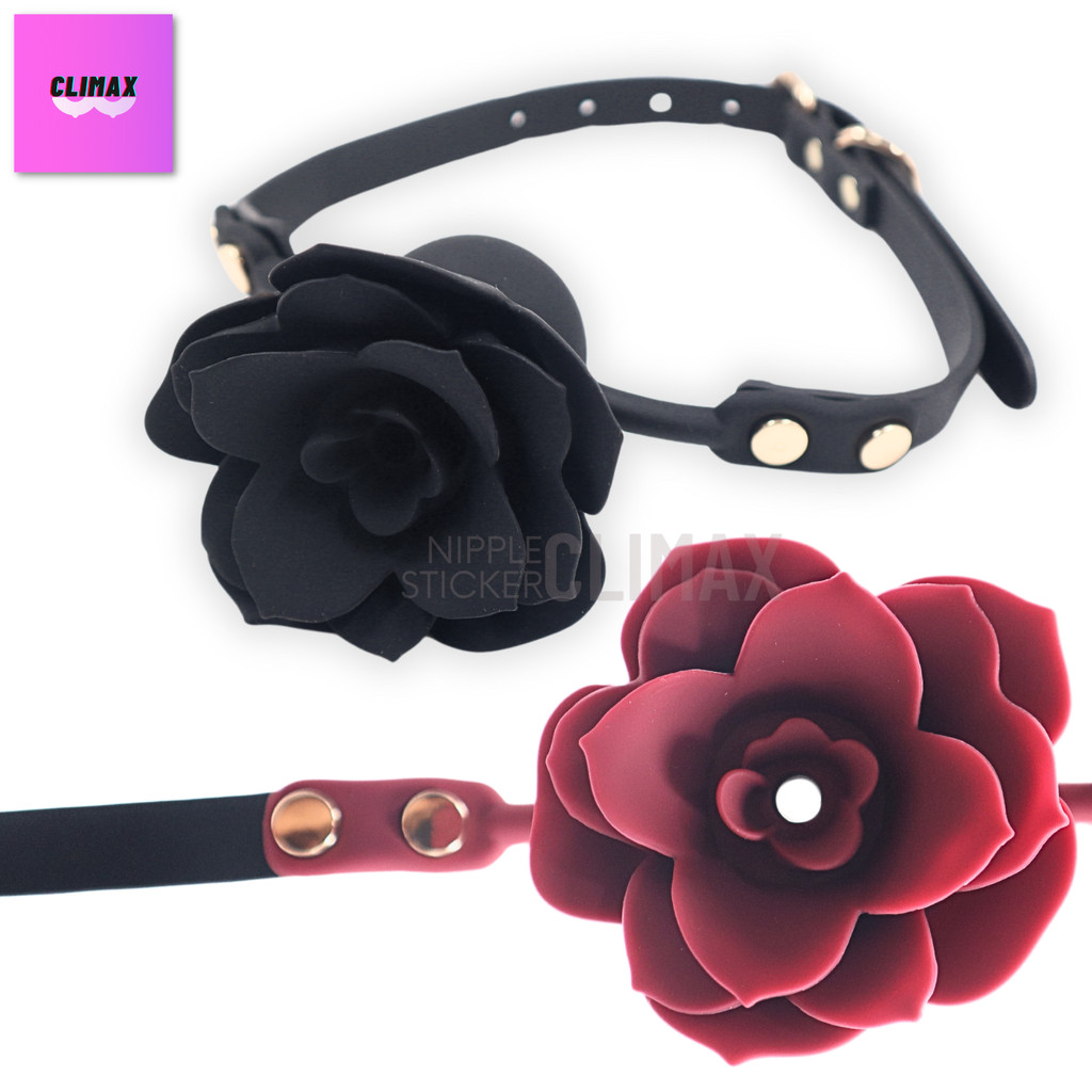 ซิลิโคนเปิดปาก GAG MOUTH อุปกรณ์บริหารปาก สายหนังเทียม #53