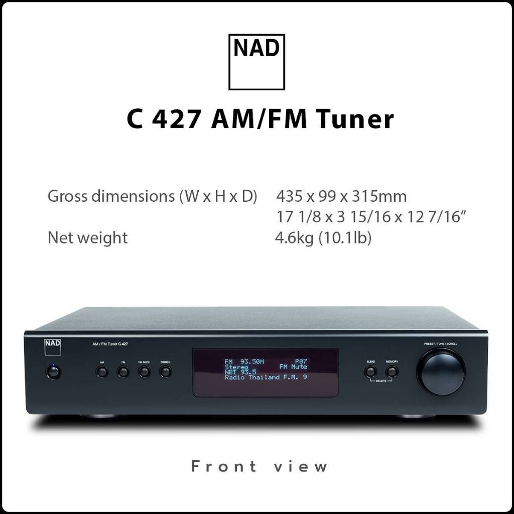 ฟังเพลง NAD C427 AM/FM Tuner เครื่องรับสัญญาณ AM/FM