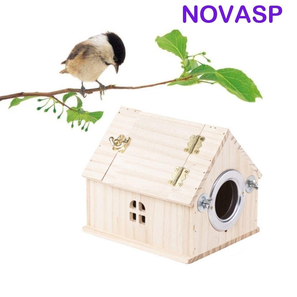 โนวาเอสพี บ้านนกไม้,แขวนป้องกันแสงแดดนกกล่องเพาะพันธุ์,ปฏิบัติพื้นที่ขนาดใหญ่กันฝนรังนกสําหรับนกแก้วนกแก้วนกแก้วนกแก้วบูดเจอร์การ์