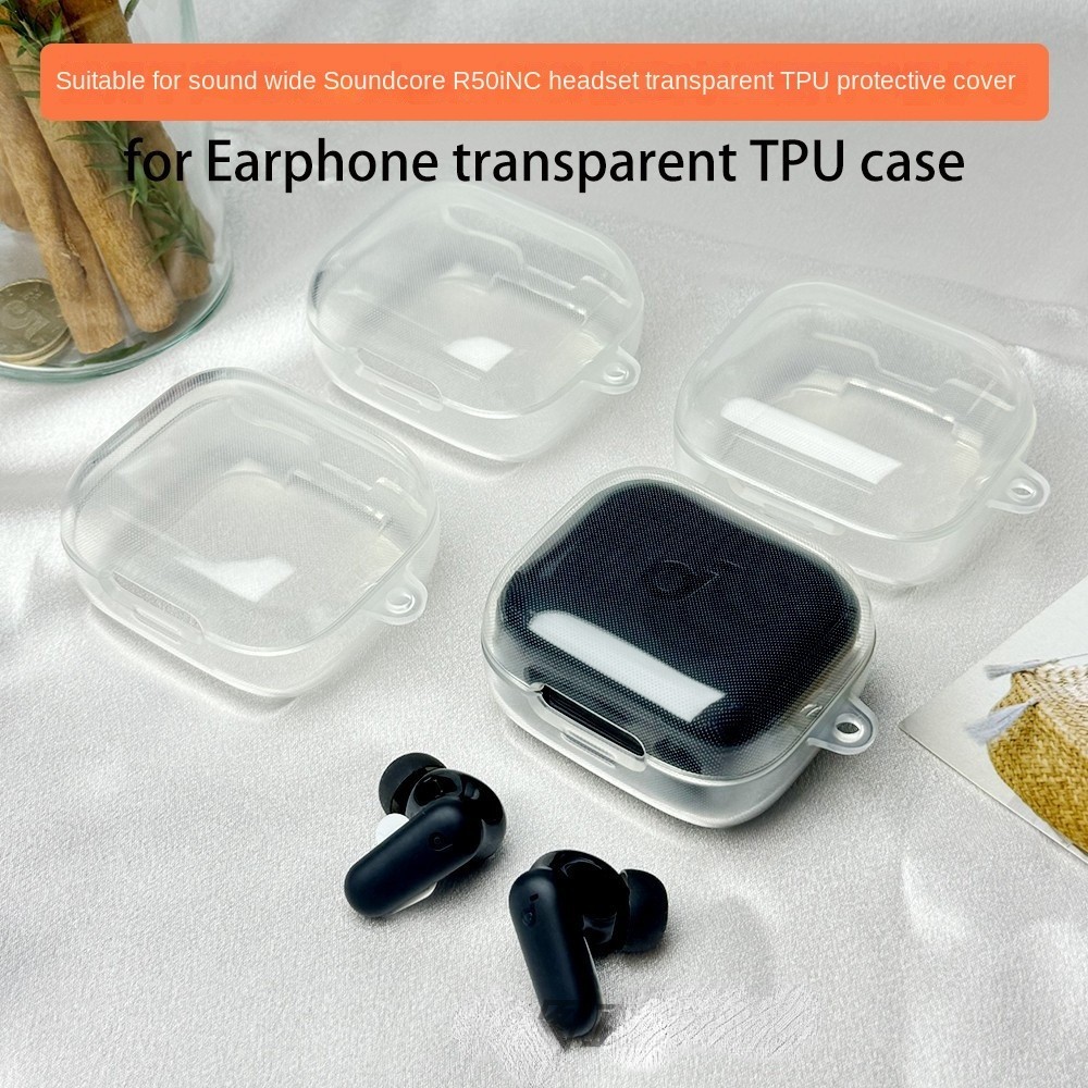 สําหรับ Anker Soundcore R50i NC กรณีนุ่มโปร่งใส Anker Soundcore P30i เคสกันกระแทกฝาครอบป้องกันเคสใส