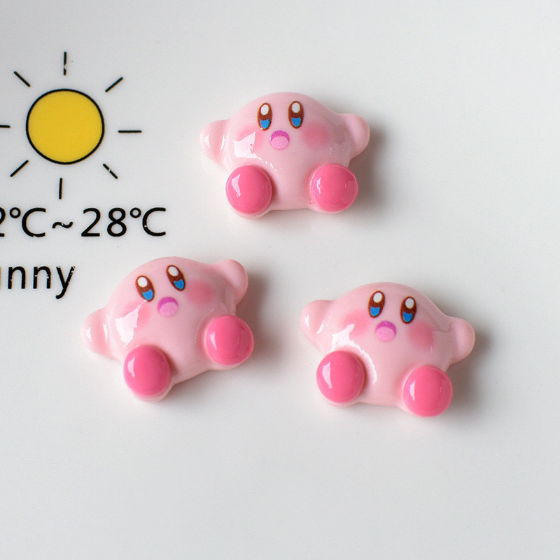 น่ารัก Kirby Jibbitz จิ๊บบิท อุปกรณ์ตกแต่งรองเท้า ชุดเซต Charms ตัวการ์ตูนน่ารัก ลายหลากหลาย แบบหัวเข็มขัด/มีรู