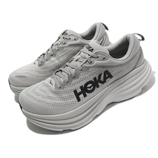 Hoka Jogging Shoes Bondi 8 4E Ultra Wide Last Grey สีดําสีขาวหนา soled Mens Road Running Sports