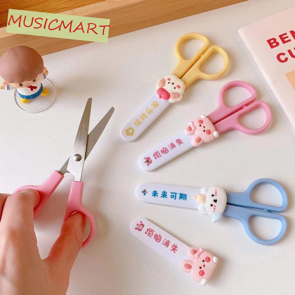 Musicmart Art กรรไกรแบบพกพา Creative Office Supplies เครื่องตัดกระดาษตัดอุปกรณ์ Craft กรรไกรมือ