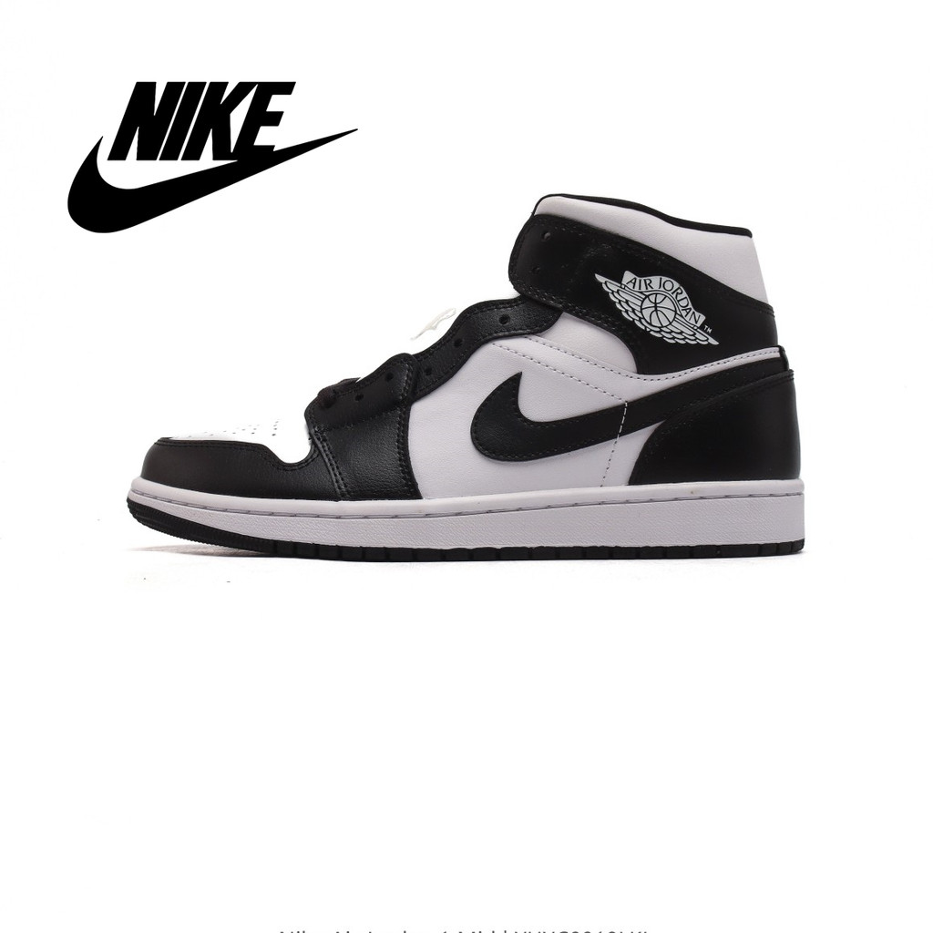 NIKE) AIR JORDAN 1 MID รองเท้าบาสเกตบอลชายและหญิง รองเท้าผ้าใบ AJ1 JORDAN 1