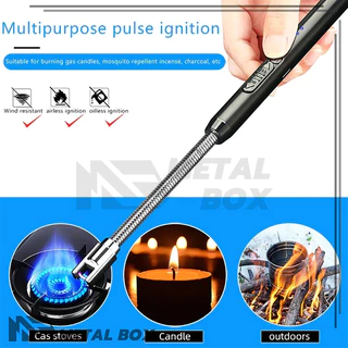 ไฟแช็ค ไฟฟ้า ไฟแช็ค Electric Lighter ที่จุดไฟเตาแก๊พกพา พกพาง่าย ไม่ใช้แก๊ส อุปกรณ์จุดไฟ ปรับได้ 360° USBชาร์จ