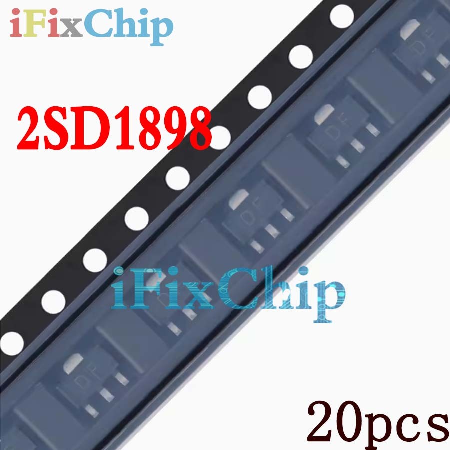 20 ชิ้นใหม่เอี่ยม 2SD1898 SOT-89 2SD1898T100R SOT89 D1898 SOT SMD