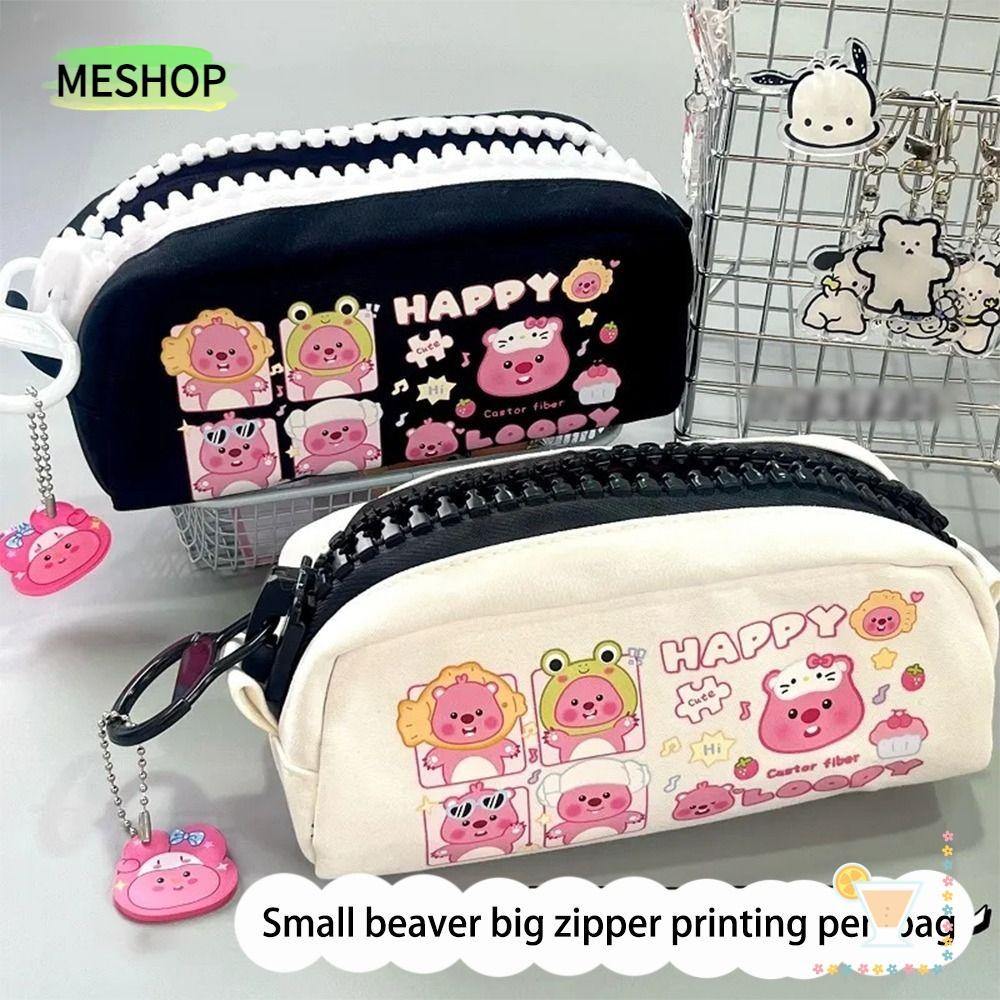Me Pencil , Loopy/Chikawa Big Zipper Design Pen Bag, การ์ตูนความจุขนาดใหญ่กล่องปากกาของขวัญนักเรียน