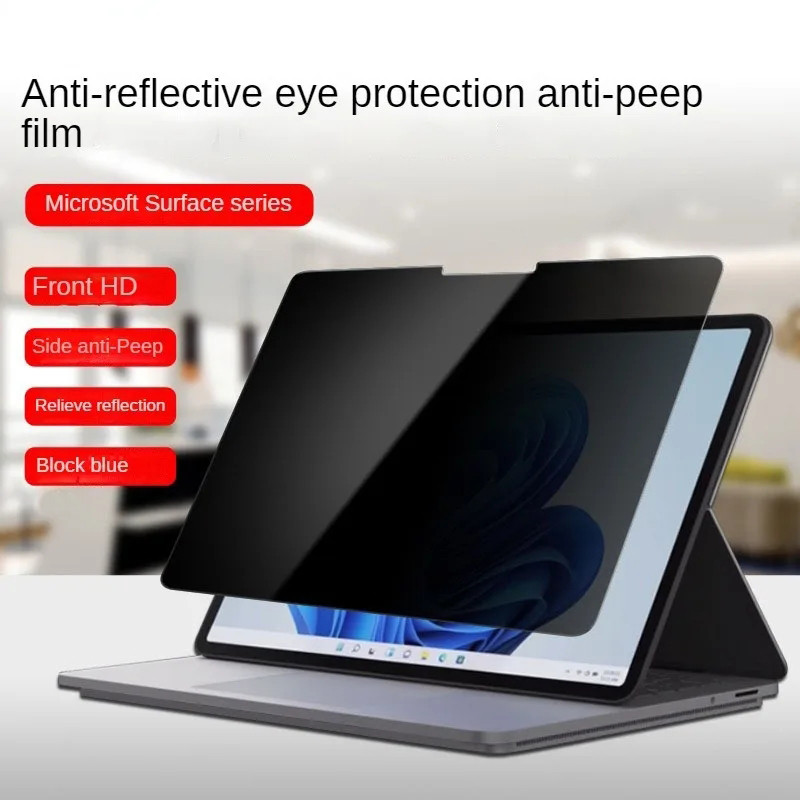 Matte Privacy Film สําหรับ Microsoft Surface Pro 10 2024 13 นิ้ว Anti-Spy Anti-peep Screen Protector Filter สําหรับ Surface Pro 9 8 7+ 6 5 4 X GO 2 3