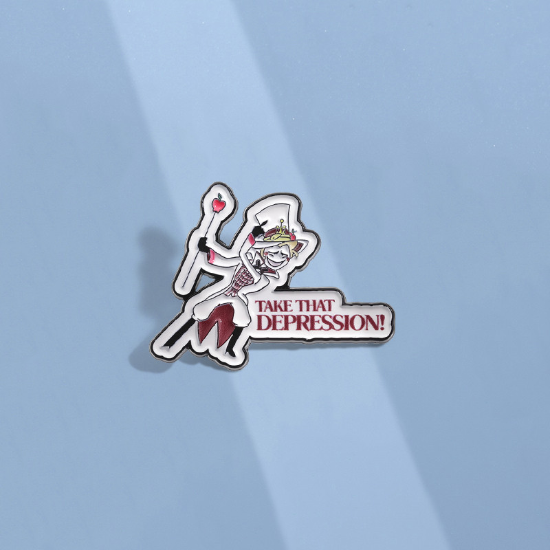การ์ตูน Hazbin โรงแรมเข็มกลัด Anime Demon Hell Pins โลหะ Pin ปกป้ายเครื่องประดับของขวัญสําหรับเพื่อน