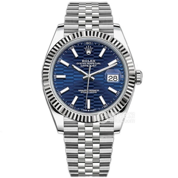 Charming Blue Dial, ROLEX Datejust Simple Casual Stainless Steel Strap Gorgeous Luxury Mens Watch Au