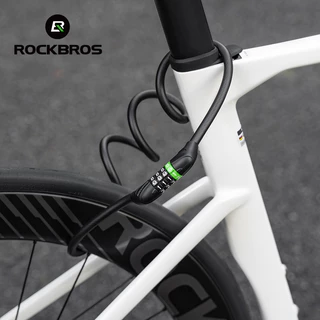 【TH Delivery】ROCKBROS สายเหล็กรหัสผ่านล็อคมัลติฟังก์ชั่นป้องกันการโจรกรรมทนทานแบบพกพาน้ําหนักเบา Multi-Scenario โซ่ Universal ล็อคจักรยานสีที่เป็นมิตร MTB จักรยานเสือหมอบ