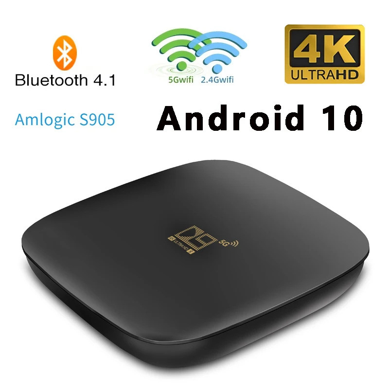 D9 Smart TV set TOP BOX Media Player วิดีโอ4G 5G WiFi amlogic 905 L2 Quad Core TV Box 4K HD BT 4.1 8