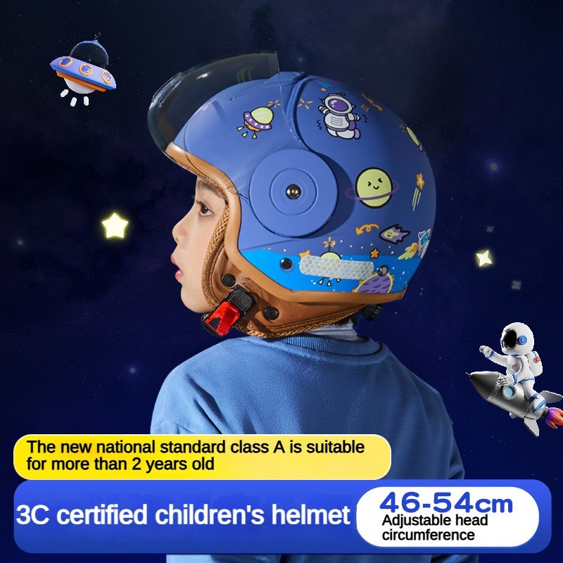 หมวกกันน็อคมอเตอร์ไซค์หมวกกันน็อคการ์ตูนเด็ก