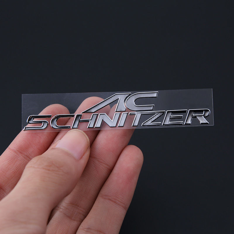 Ac Schnitzer Letter Alloy Thin Sticker BMW M3 M2 M1 M5 Car Interior Arbitrary Sticker Waterproof Dec
