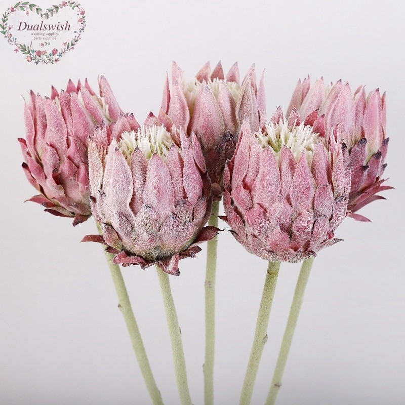 Dualswish เดี่ยว Nordic Thistle ดอกไม้ประดิษฐ์ตุ๊กตาจําลองจักรพรรดิดอกไม้ตกแต่งบ้านงานแต่งงานดอกไม้ปลอมการถ่ายภาพ Prop