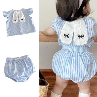 ด้านบน + กางเกงขาสั้นชุดเด็กฤดูร้อนเกาหลี บาบีจี เสื้อผ้าเด็…