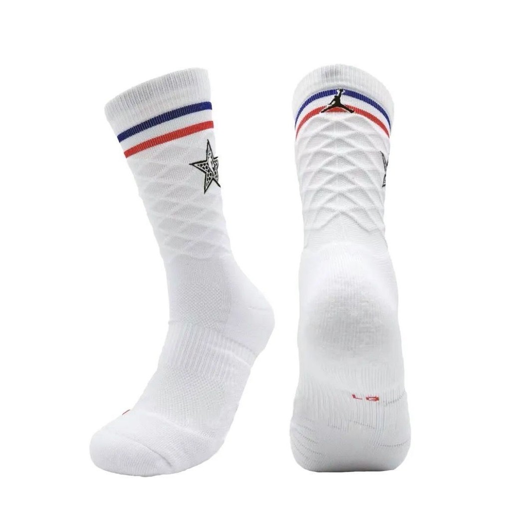 American All-Star Airman Elite nba ถุงเท้าบาสเก็ตบอลผ้าขนหนูด้านล่างหนา Breathable ถุงเท้าบาสเก็ตบอลกีฬาดูดซับเหงื่อ