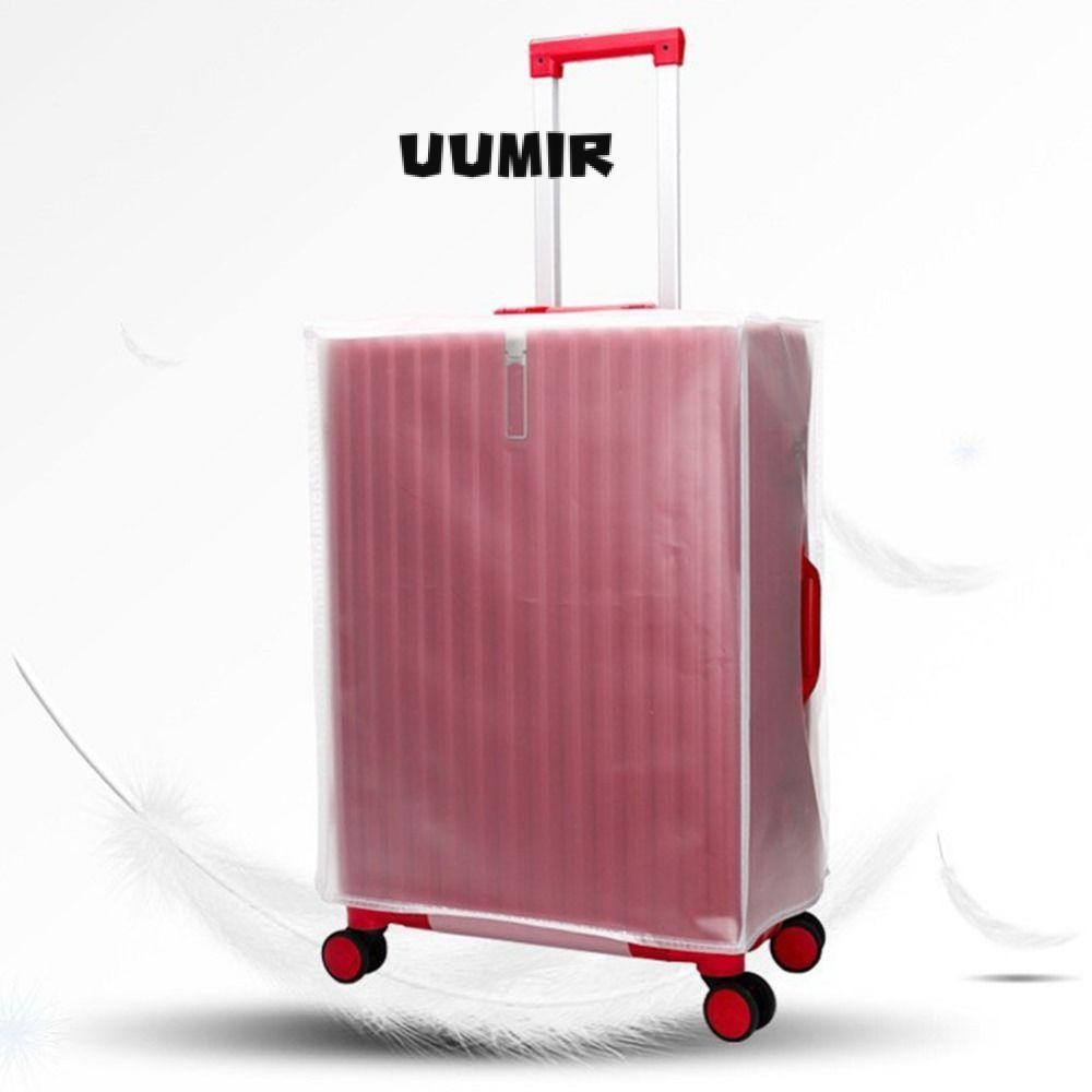 UUMIR ผ้าคลุมกระเป๋าเดินทาง,ผ้าคลุมป้องกันกระเป๋าเดินทาง อีวา 16-28 นิ้ว,ทนต่อการสึกหรอโปร่งใสกันฝุ่นกันน้ํากระเป๋าเดินทางฝาครอบป้อ