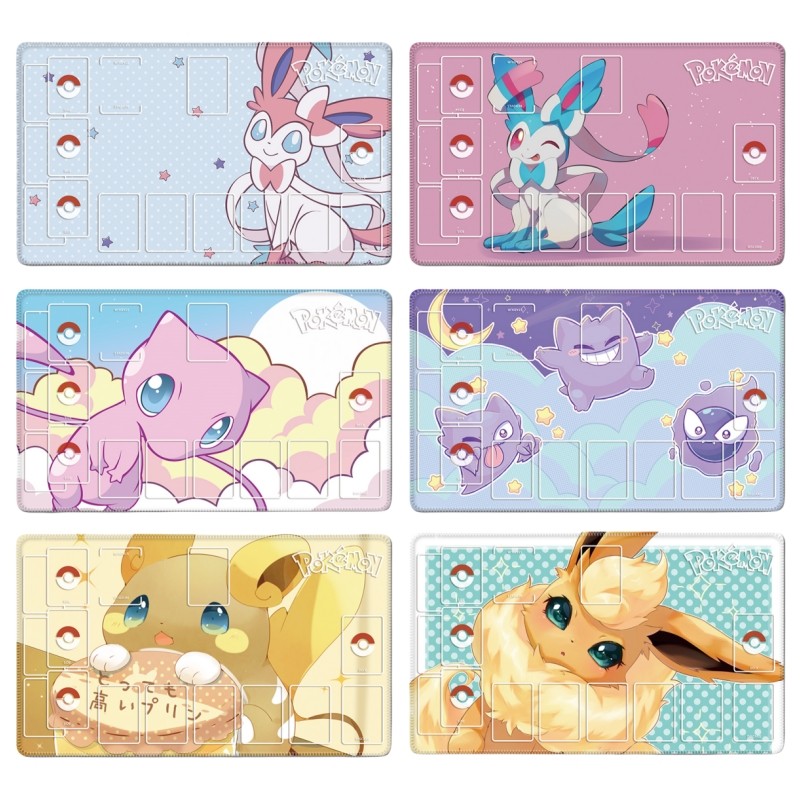 Ptcg Pokemon Mew Sylveon Gengar Charmander ตัวละครภาพเคลื่อนไหวเดี่ยวตาราง Battle Pad Classics อะนิเมะคอลเลกชันการ์ดของเล่น
