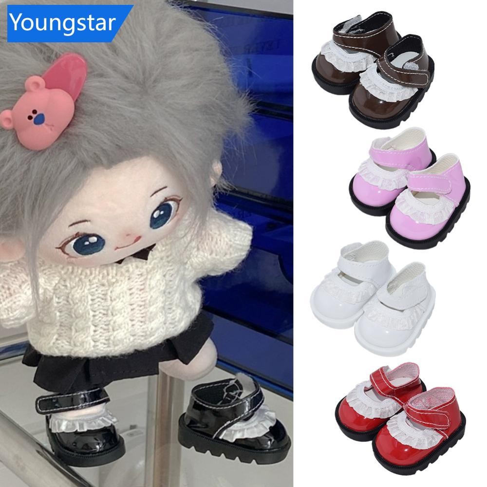 Ys งานอดิเรก Hand-made สําหรับ 20 ซม.ตุ๊กตาผ้าฝ้ายรองเท้า DIY รองเท้าหนังเปลี่ยนตุ๊กตาอุปกรณ์เสริม 5 ชนิด M5R7