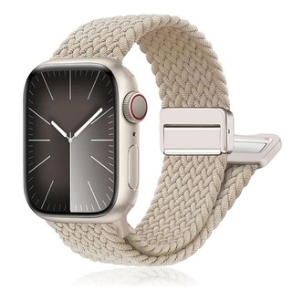 Braided Solo Loop สําหรับ iWatch Band 46 มม.42 มม. 45 มม.40 มม.44 มม.41 มม.42 มม.38 มม.49 มม.สร้อยข้อมือ iWatch series 10 9 8 7 se 6 3 Ultra 9 Band