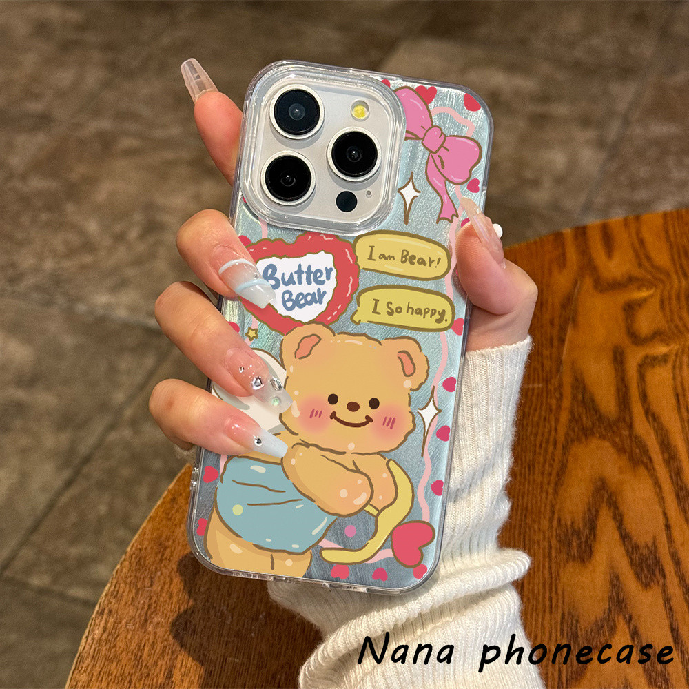 💖ส่งจากไท💖 เคส Redmi10A9C 10CA11 2C11PRO MI11LITE 13C13RPRO เคสโทรศัพท์โบว์เลิฟบัตเตอร์แบร์